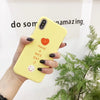 Cute Love Heart Print Back Cover For iPhone X 7 6 6S Plus 5 5S SE Phone Case Hard PC Cases Coque For iPhone 8 8 Plus