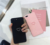 Cute Love Heart Print Back Cover For iPhone X 7 6 6S Plus 5 5S SE Phone Case Hard PC Cases Coque For iPhone 8 8 Plus