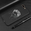 3D Relief Phone Case For iPhone 6 6s 7 8 Plus X 5 5s SE Cover Cute Cartoon Love Heart Soft TPU Black Capa For iPhone 8 XR XS Max