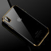 CAFELE Silicone Phone Case for iPhone X 10 Transparent TPU Plating Luxury Mobile Phone Back Shell for iPhone X Soft Case Cover