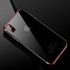 CAFELE Silicone Phone Case for iPhone X 10 Transparent TPU Plating Luxury Mobile Phone Back Shell for iPhone X Soft Case Cover