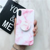 Fashion Marble Veins Holder Stand Phone Case For iPhone X 6 6S 7 8 Plus For iPhone XS MAX XR 7plus 8plus Cases Luxury Cover