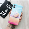 Fashion Marble Veins Holder Stand Phone Case For iPhone X 6 6S 7 8 Plus For iPhone XS MAX XR 7plus 8plus Cases Luxury Cover