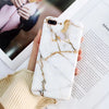 Tzomsze Luxury Marble Phone Case For iPhone 7 Case For iPhone X 7 6 6S 8 Plus Case Cover XS MAX XR 8Plus 7Plus Coque Fundas