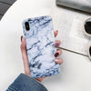 Tzomsze Luxury Marble Phone Case For iPhone 7 Case For iPhone X 7 6 6S 8 Plus Case Cover XS MAX XR 8Plus 7Plus Coque Fundas