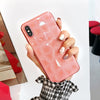 Lovebay Diamond Texture Case For iPhone 6 6s 7 8 Plus X XR XS Max Soft Phone Cover for iPhone 7 Luxury Transparent Ultra Thin